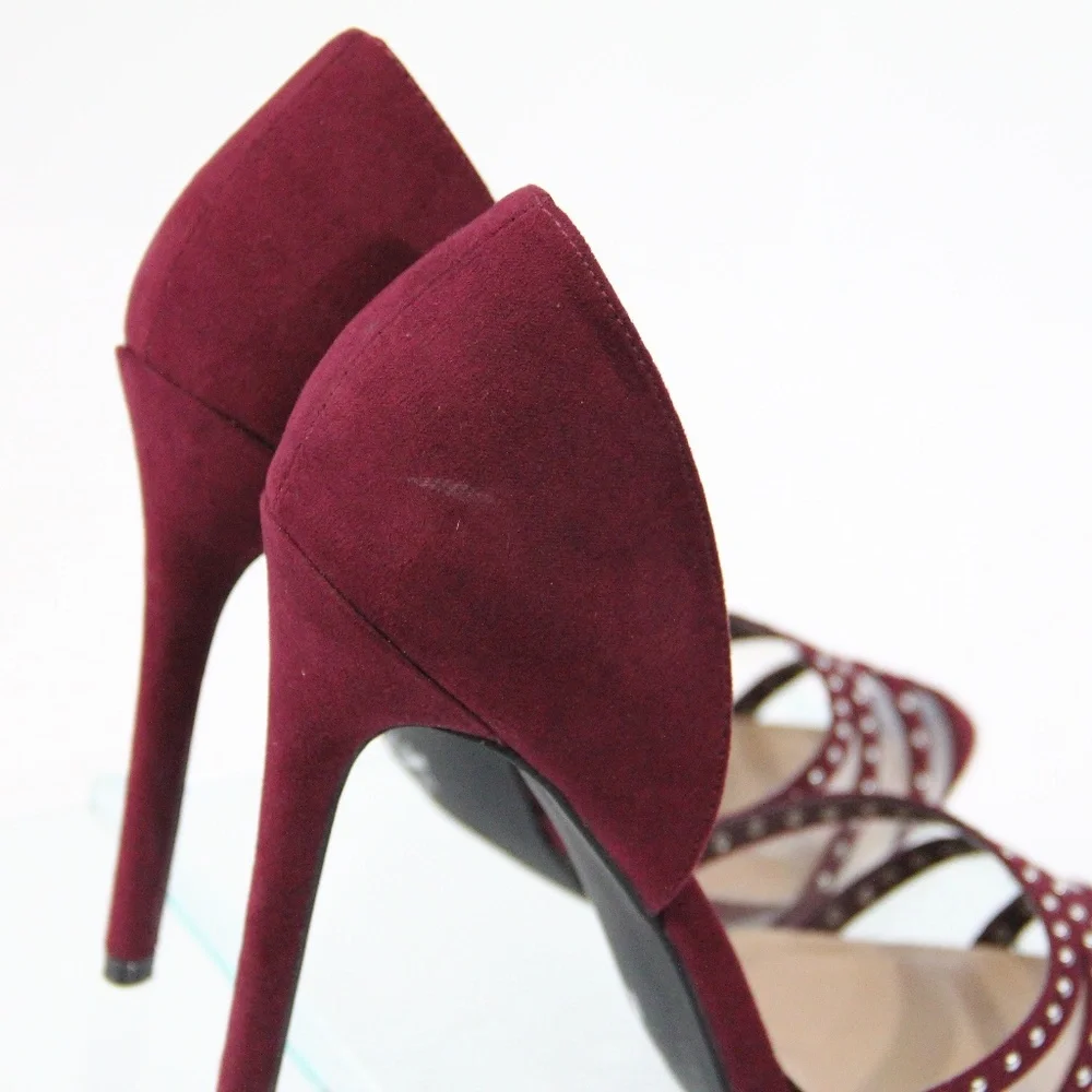 JustFab Dori Stiletto Heels NEW Pumps Women dressy Shoes PVC sz 8